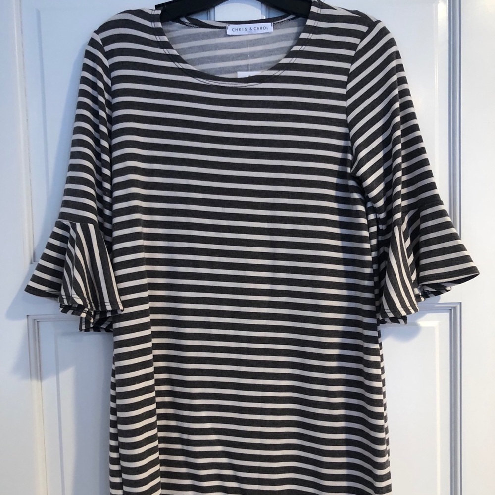 3/4 Ruffle sleeved dress